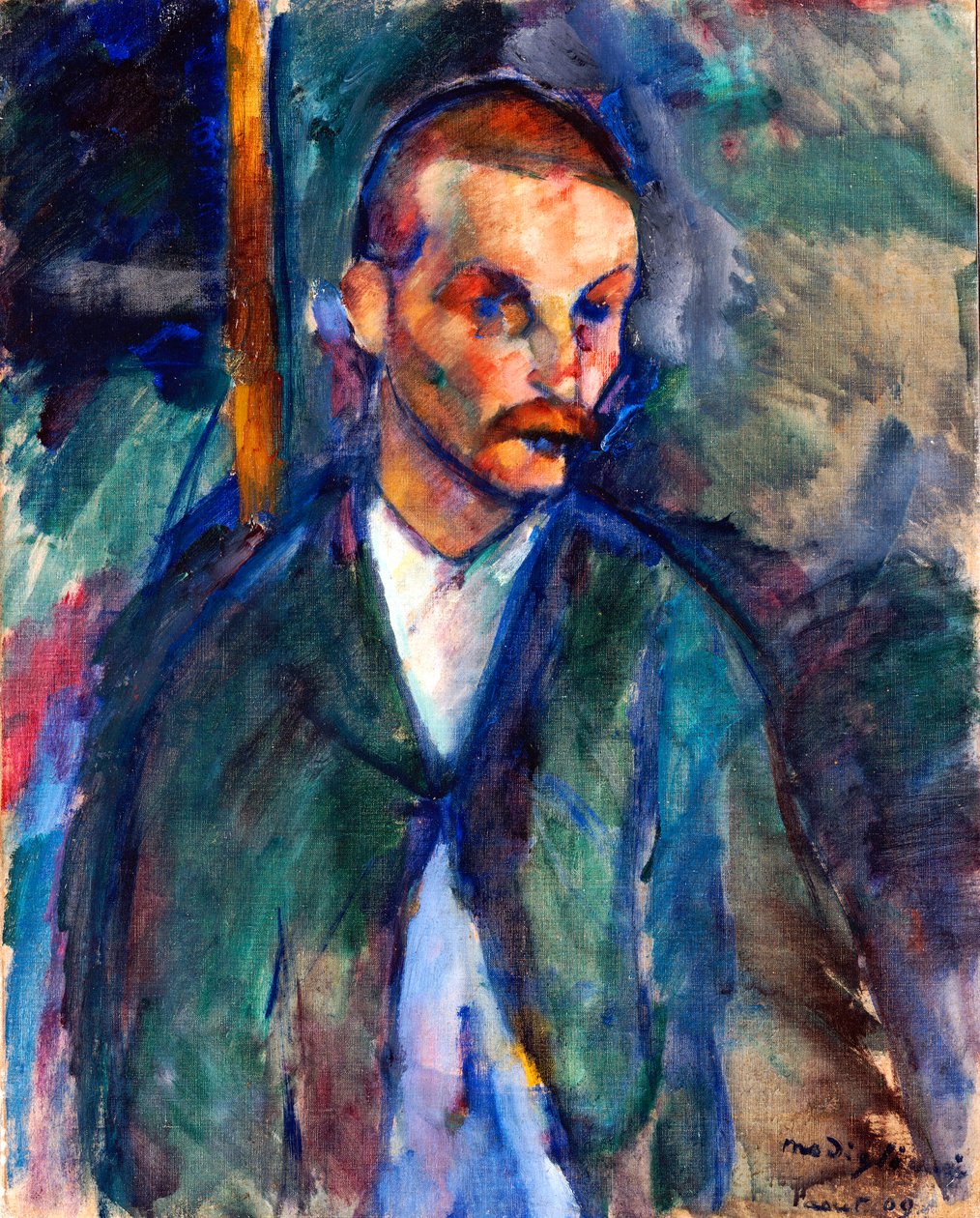 Tiggaren från Livorno, augusti 1909 (olja på duk) av Amedeo Modigliani