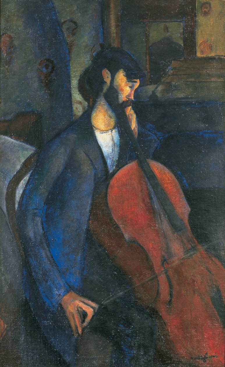 Violoncellisten av Amedeo Modigliani
