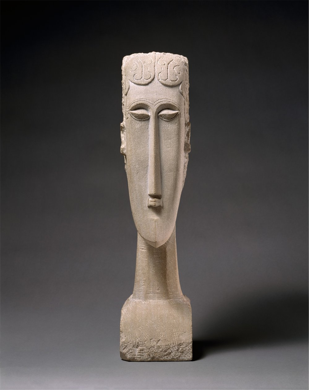Womans Head, 1912 (kalksten) av Amedeo Modigliani