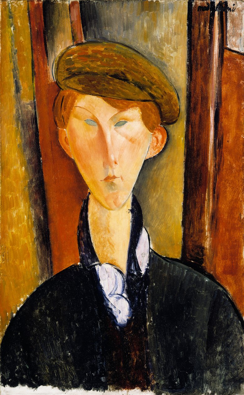 Ung man med mössa av Amedeo Modigliani