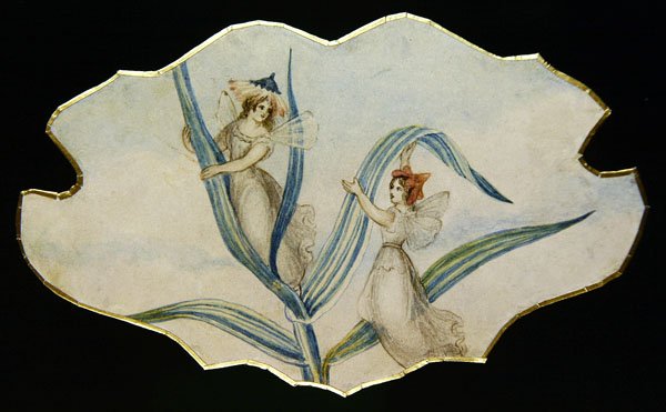 Fairy Gossip, ca 1860 (akvarell och penna på papper) av Amelia Jane Murray