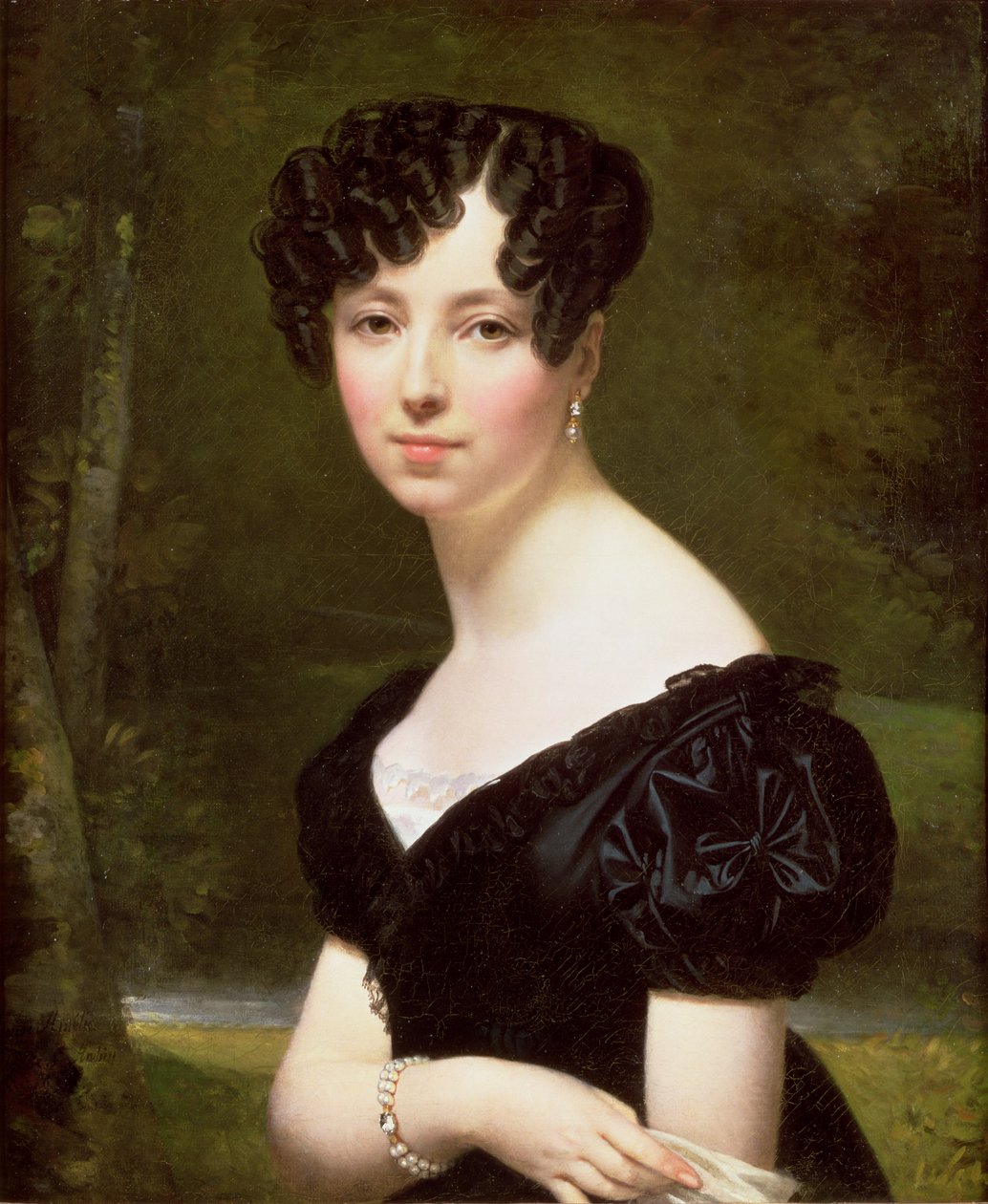 Porträtt av baronessan Pontalba, 1841 av Amelie Legrand de St. Aubin