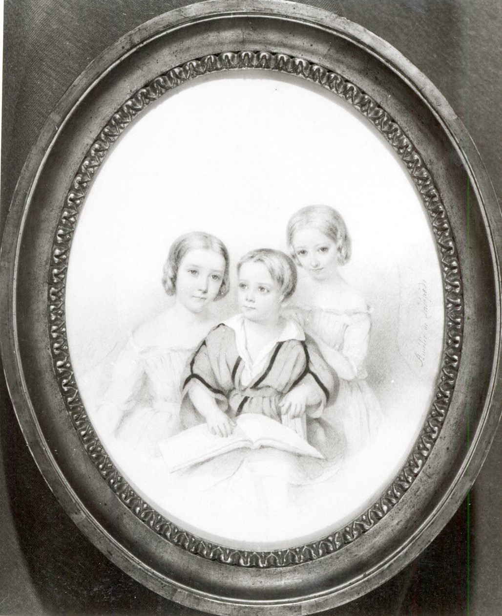 Blandine (f.1835), Cosima (f.1837) och Daniel (f.1839), barn till Marie d