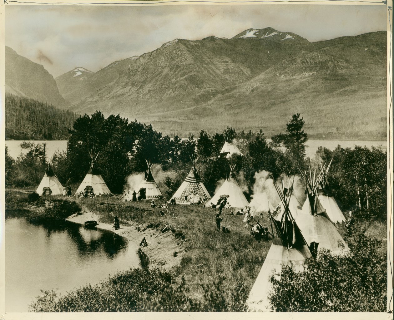 Ett indianläger av American Photographer