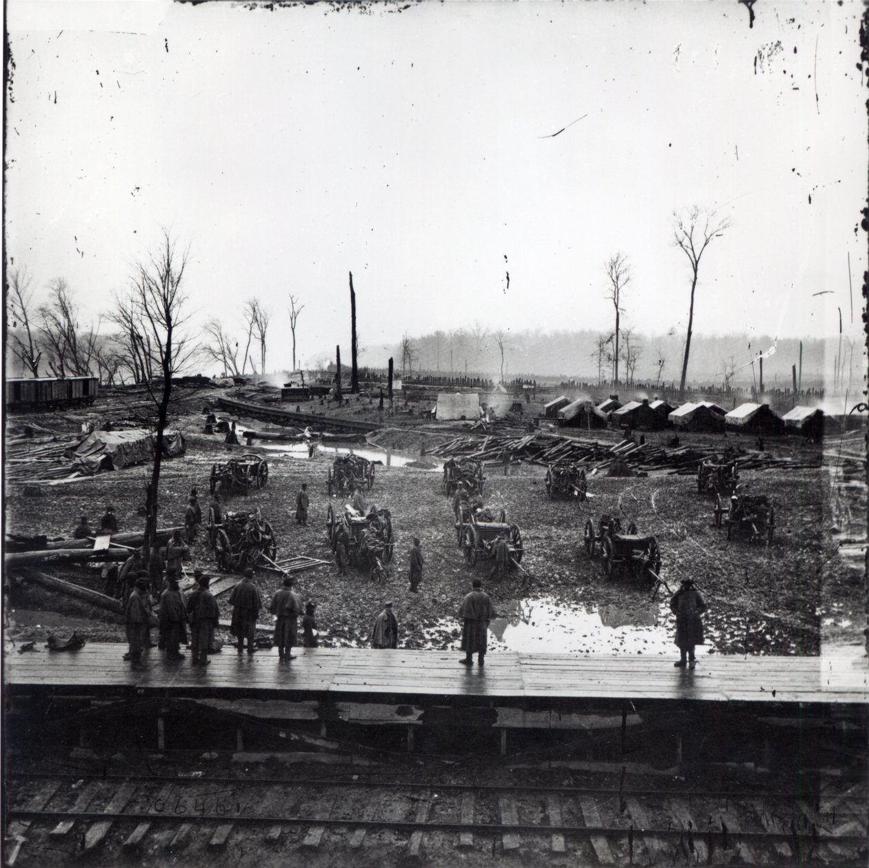 Confederate Batteries i Johnsonville, Tennessee, november 1864 av American Photographer
