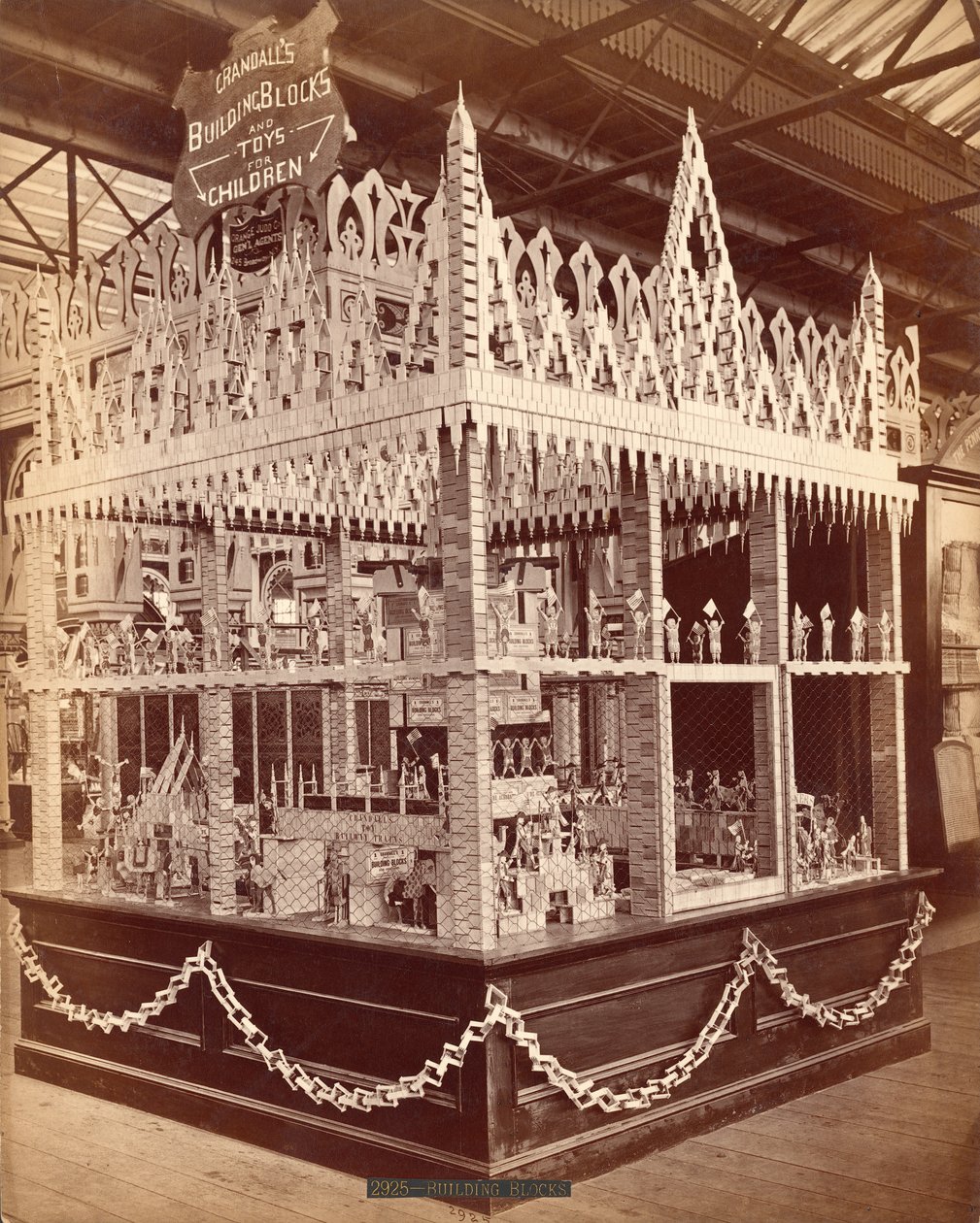 Crandalls byggstenar som visas på Centennial Exposition, 1876 av American Photographer