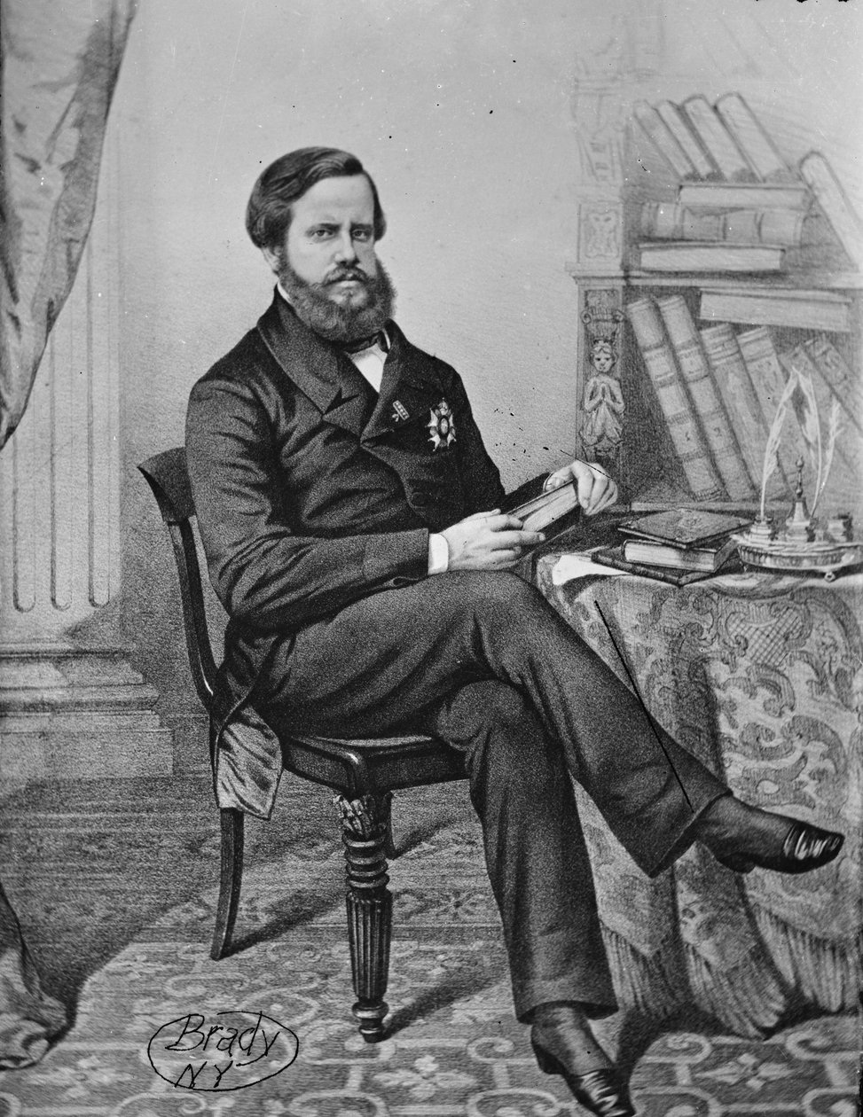 Don Pedro II, kejsare av Brasilien, 1855-65 av American Photographer