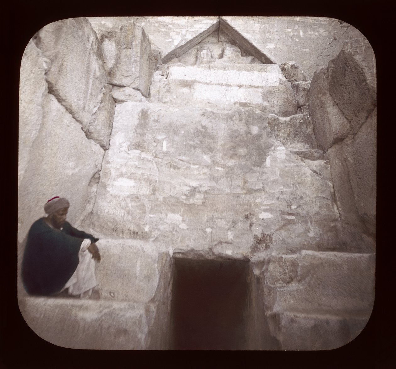 Egypten - Ingång till Keopspyramiden (lanternrutschbana) av American Photographer