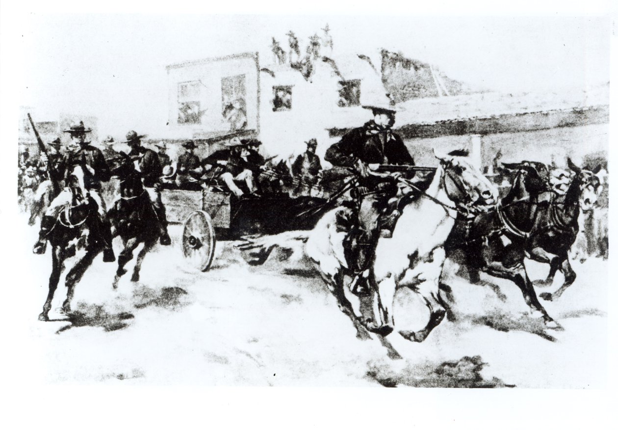Garret tar in Billy the Kid, 1880 av American Photographer