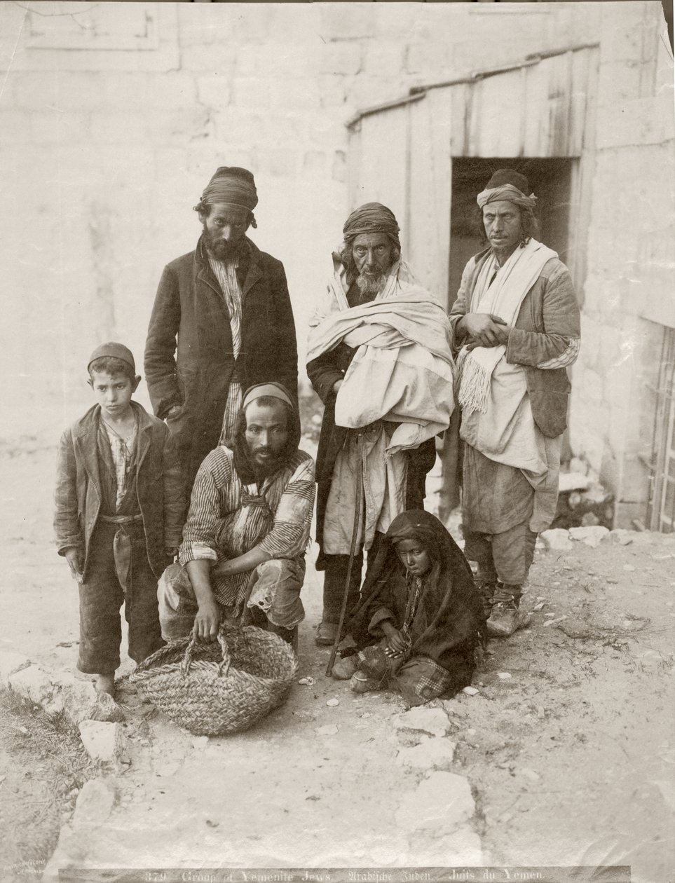 Grupp av jemenitiska judar, ca 1898-1911 av American Photographer