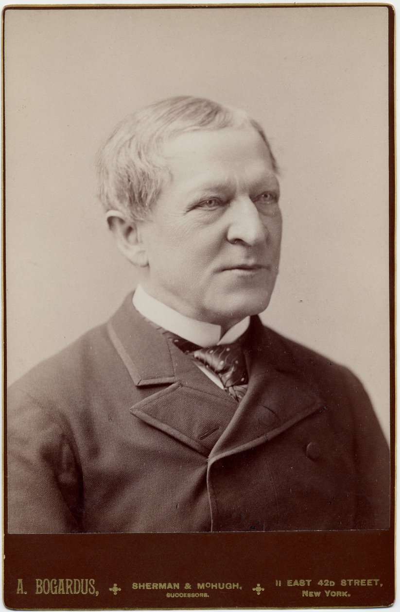 Levi Parsons Morton (1824-1920), 22:e vicepresident i USA; foto av A Bogardus, New York (albumfoto) av American Photographer
