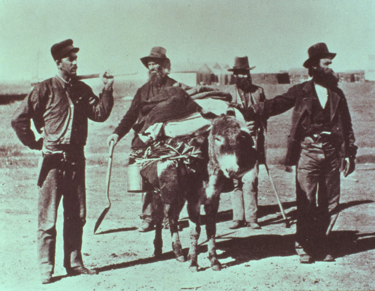 Nordamerikanska guldgrävare, ca 1849 av American Photographer