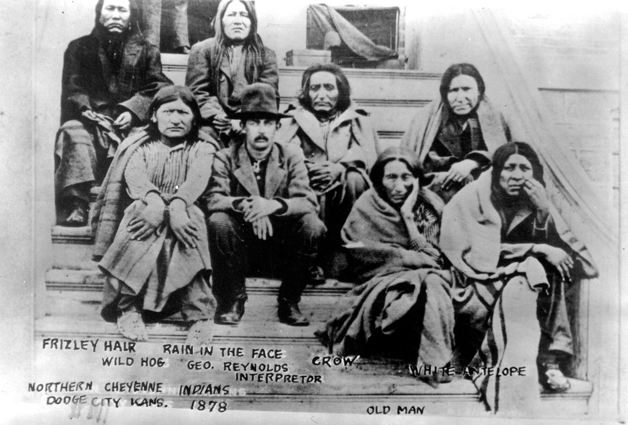 Northern Cheyenne Indians, Dodge City, Kansas, 1878 av American Photographer