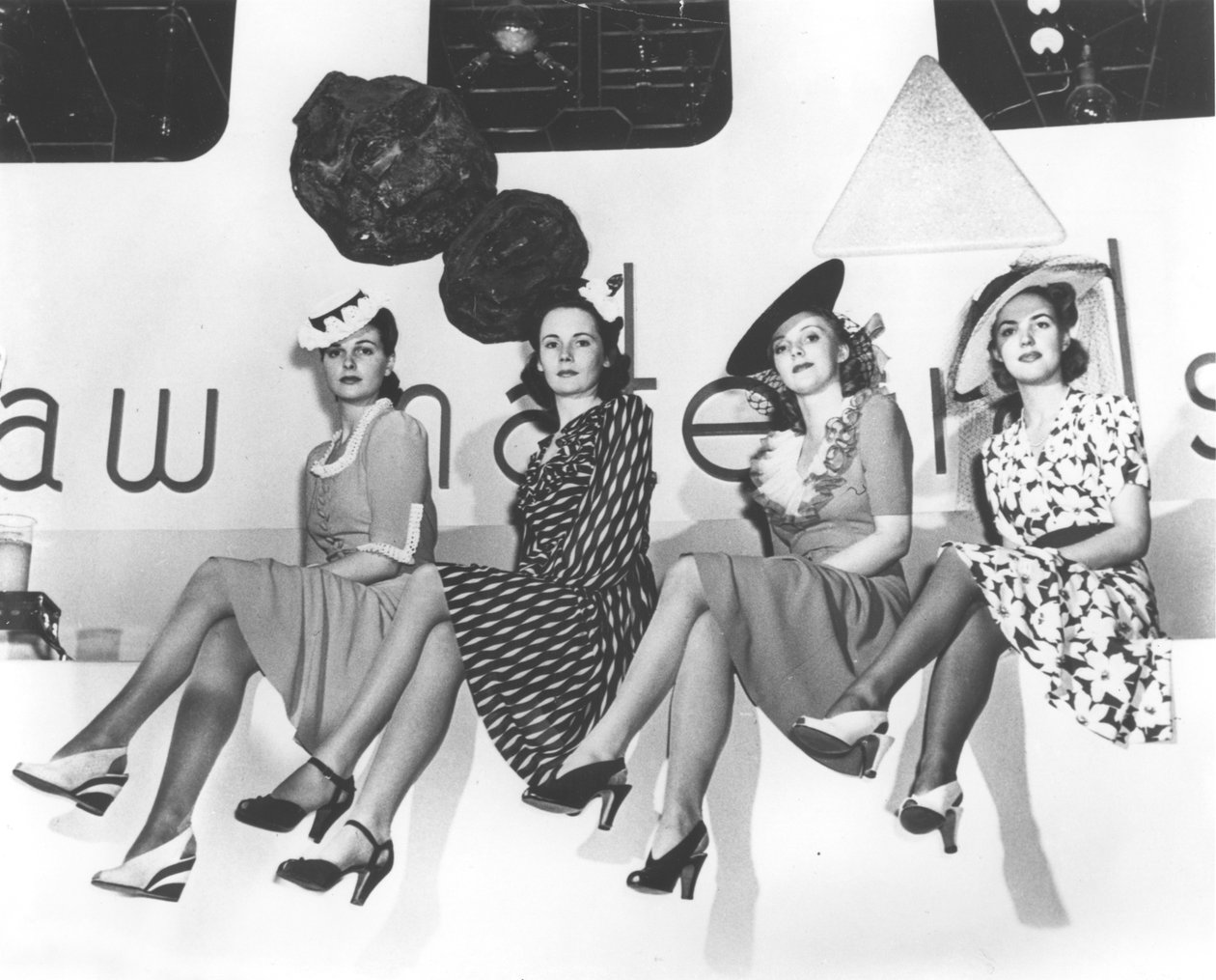 Nylonreklamfoto, New York Worlds Fair, 1939 av American Photographer