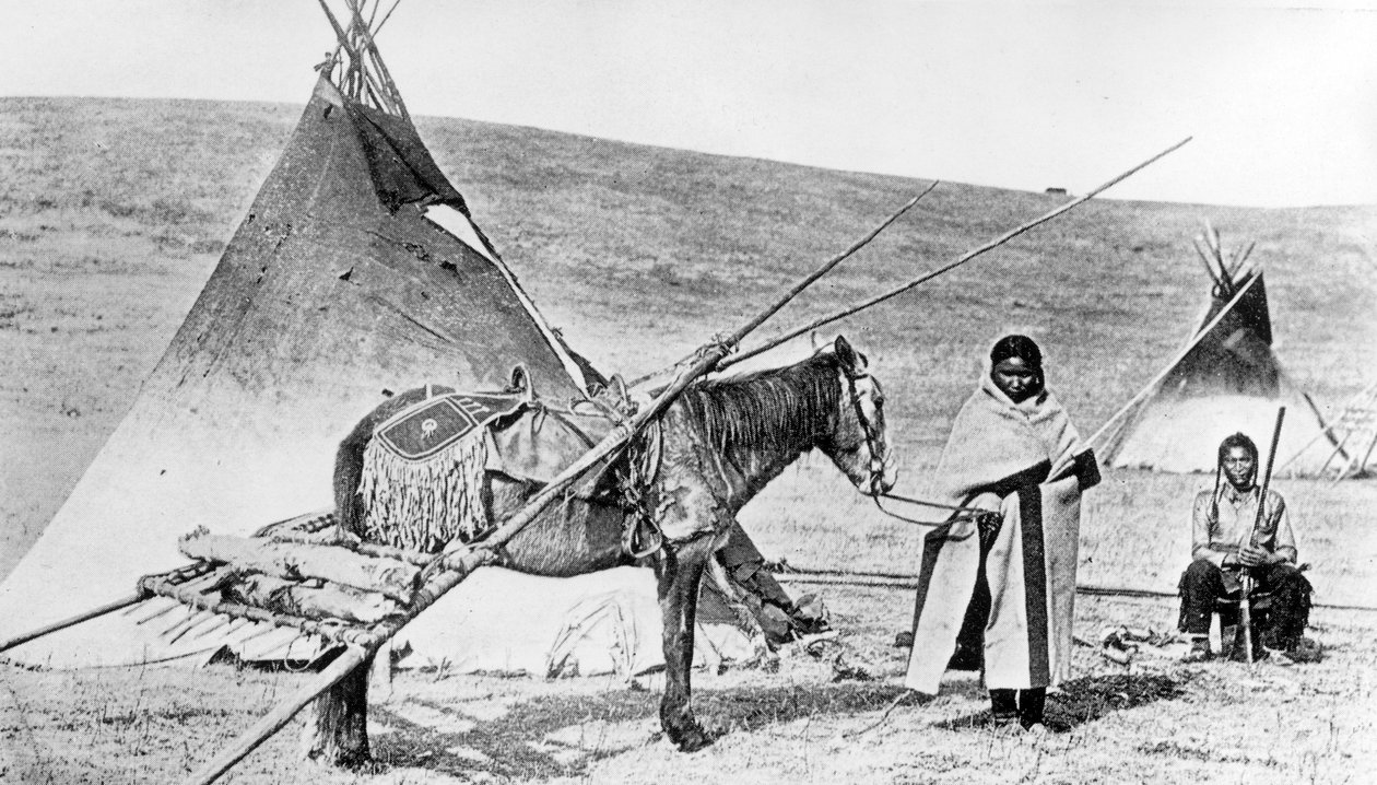 Pawnee Indians, Nebraska, ca 1880-1900 av American Photographer