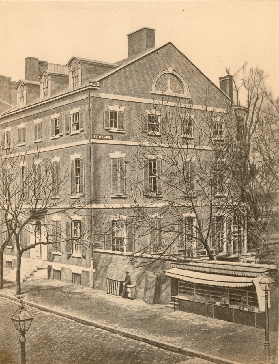 Pierce Butler Mansion, 8th and Chestnut Streets, c.1855 av American Photographer