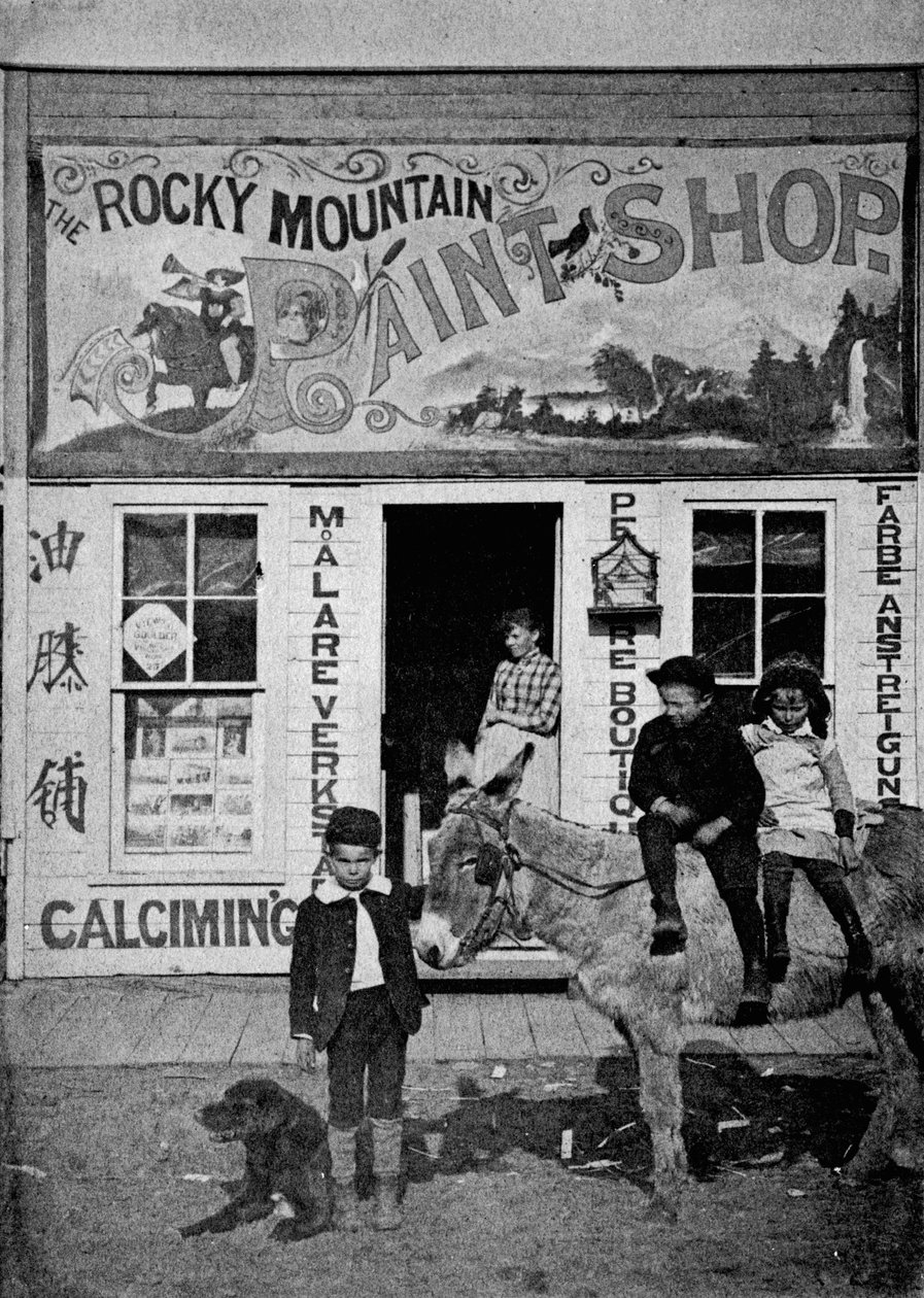 Rocky Mountain Paint Shop, ca 1880-90 av American Photographer