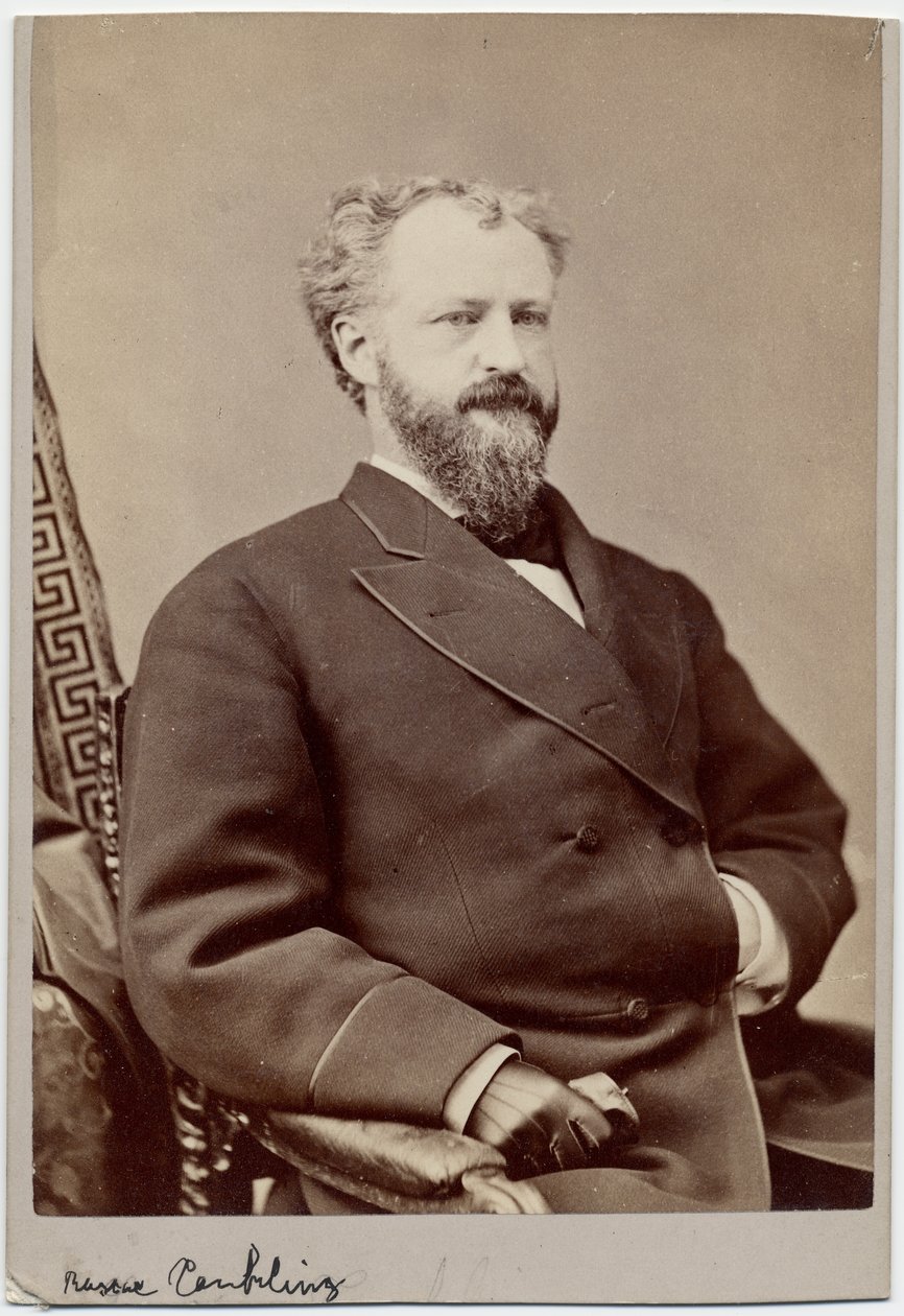 Roscoe Conkling (1829-88), amerikansk senator (albumfoto) av American Photographer