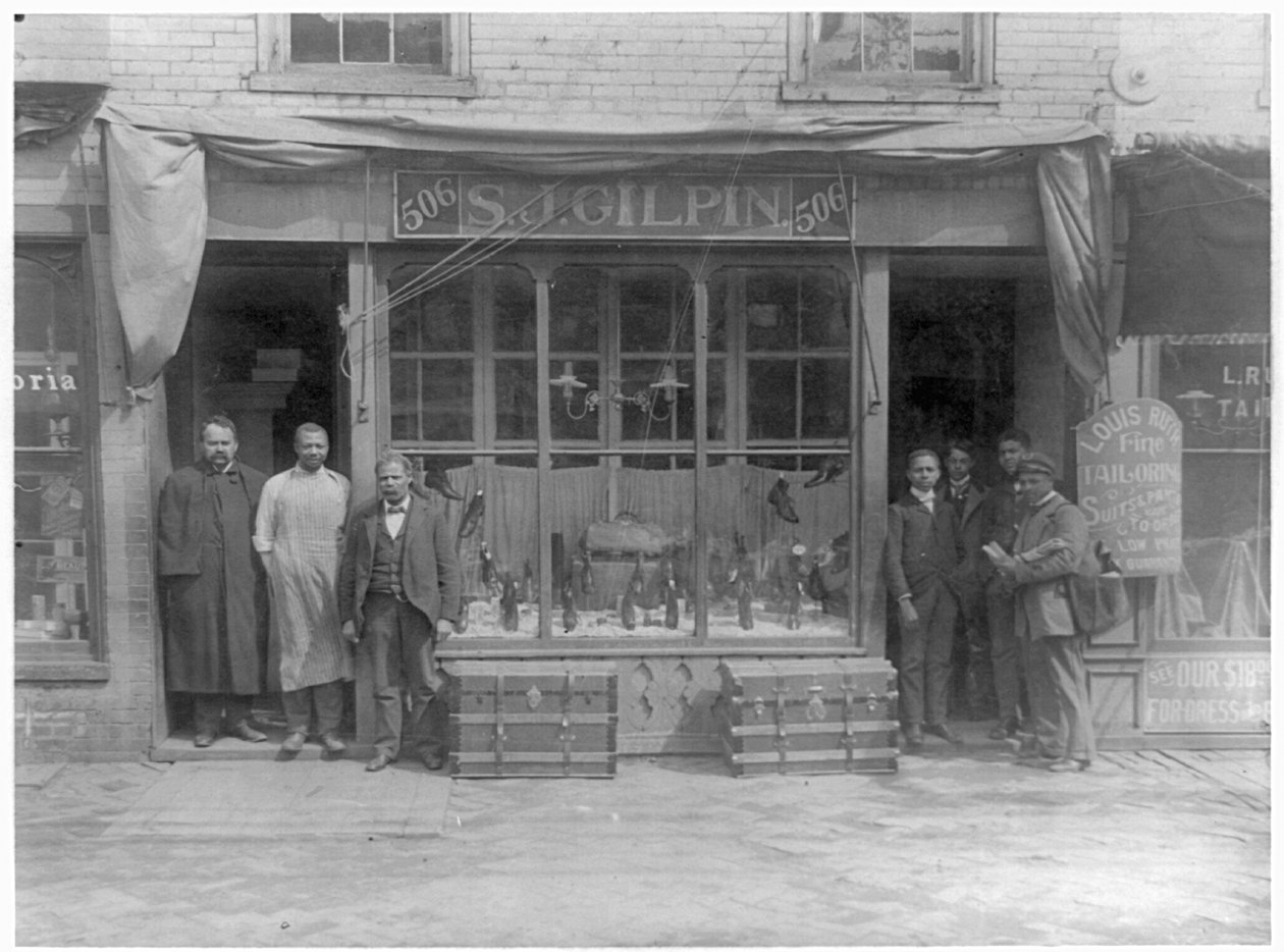 S.J. Gilpin skoaffär, Richmond, Virginia, ca 1899 av American Photographer