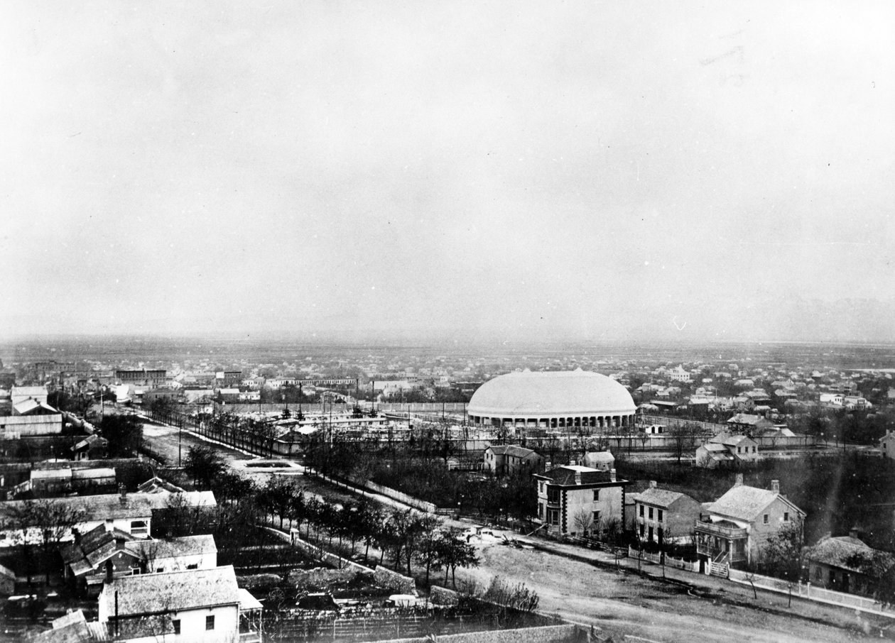 Salt Lake City och tabernaklet, ca 1870-talet av American Photographer