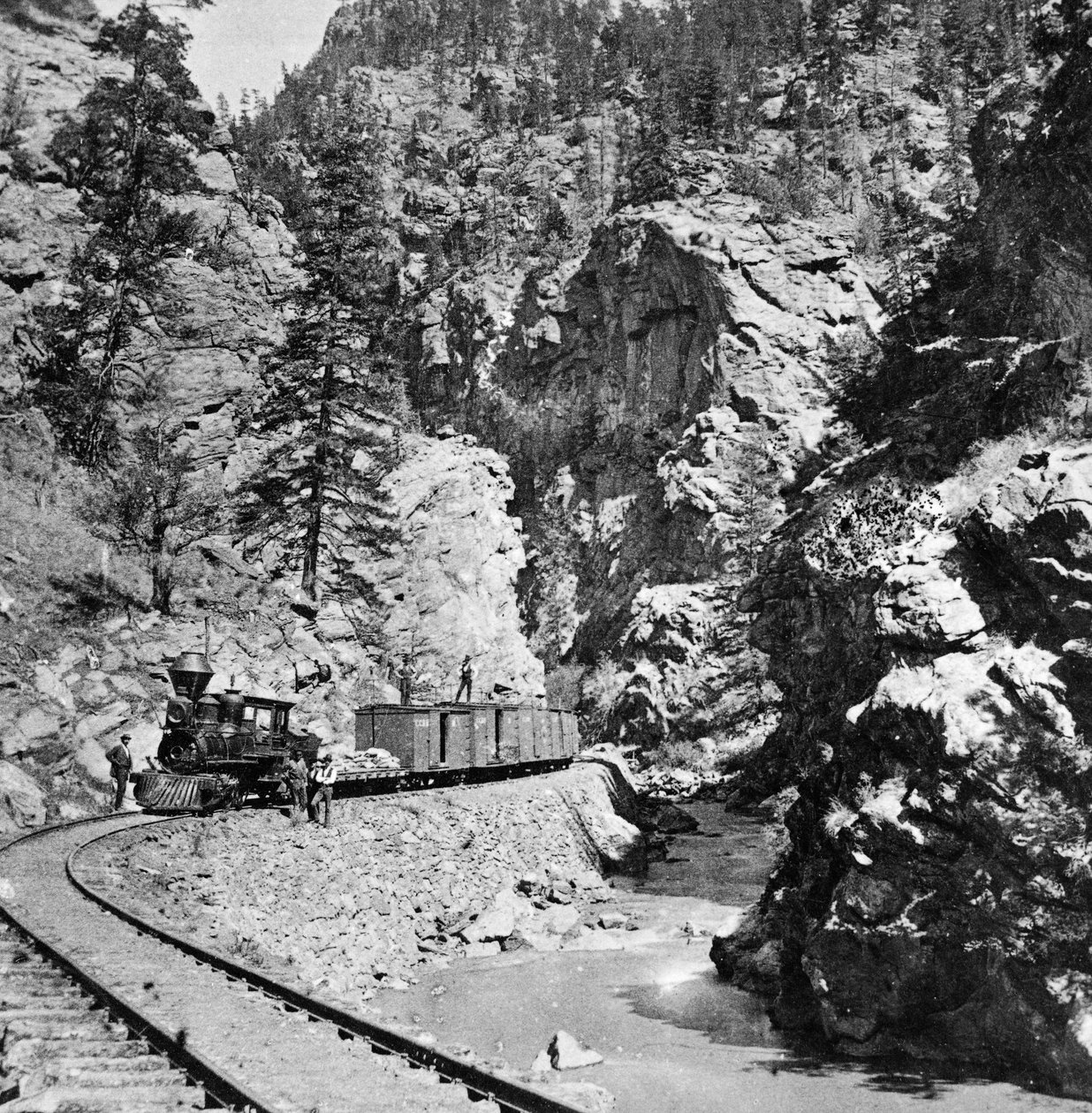 Silvermalmståg, Clear Creek Canyon, Colorado av American Photographer
