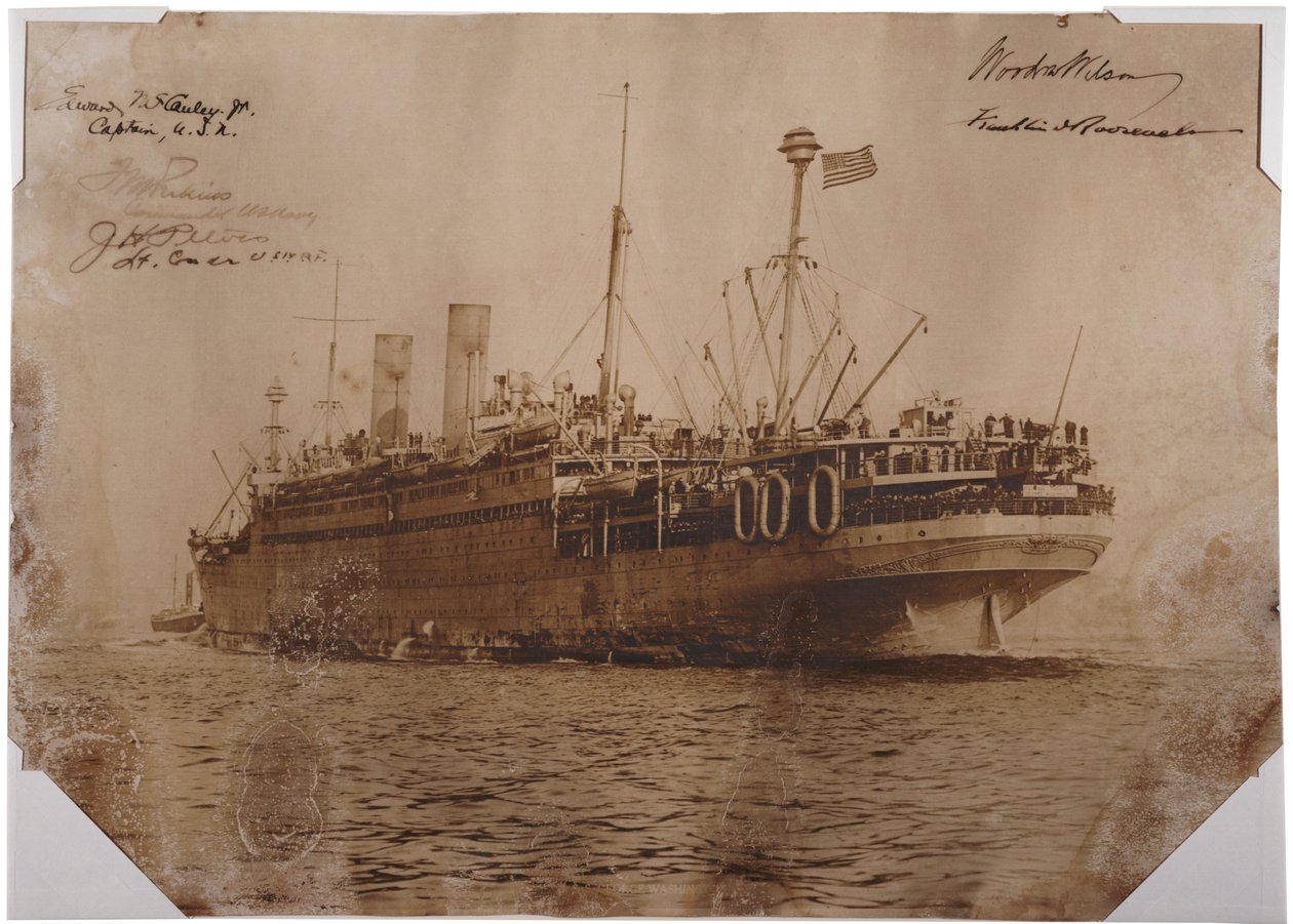 U.S.S. George Washington, ca 1918 (sepiafoto) av American Photographer