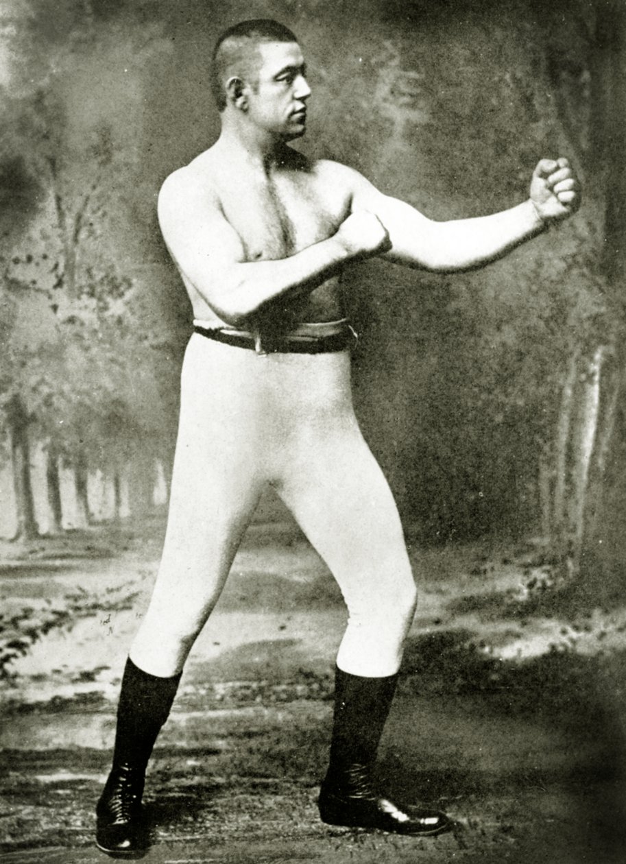 Okänd boxare, ca 1900 (sepiafoto) av American Photographer