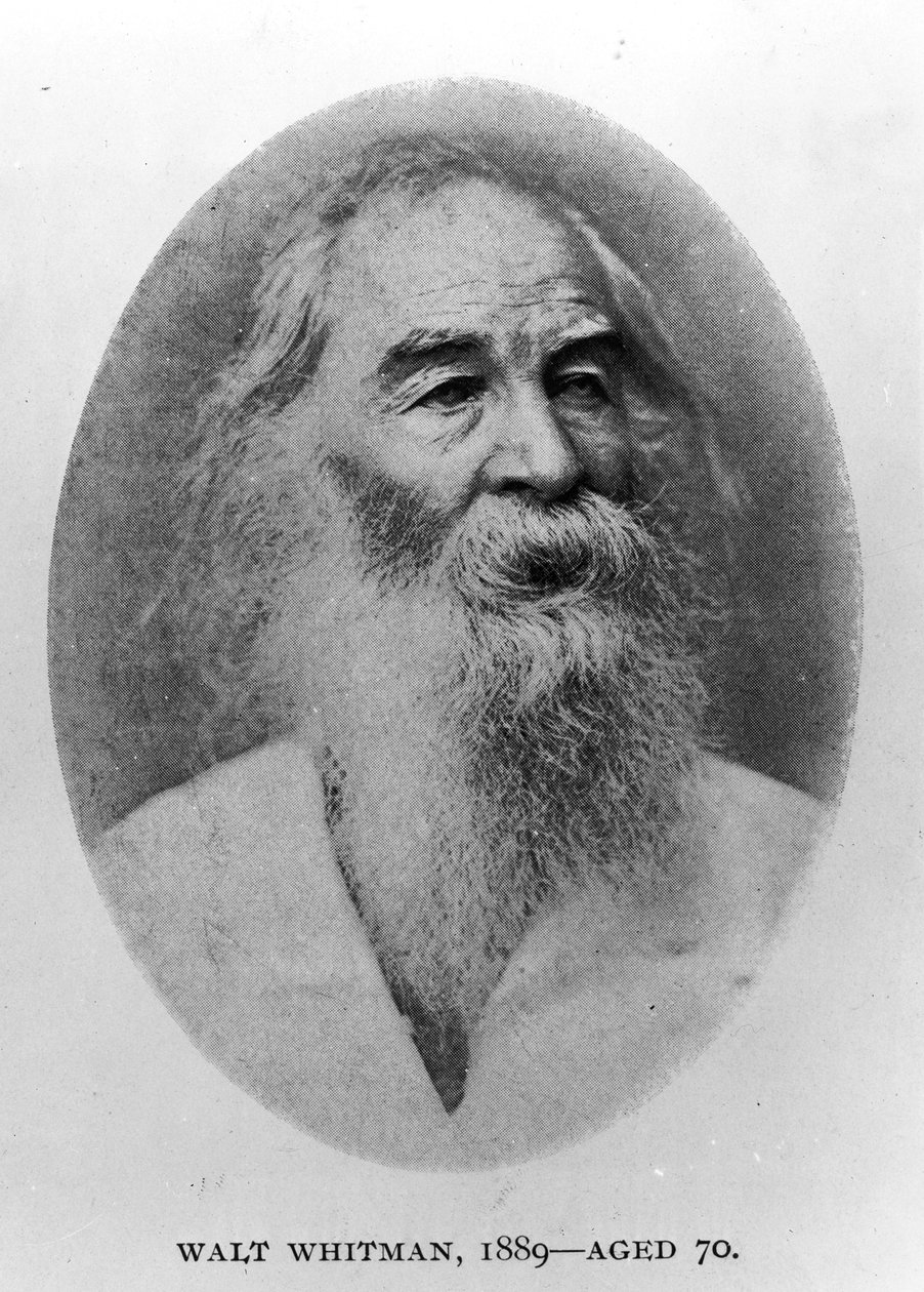 Walt Whitman, na pueina i le 1889 swed av American Photographer