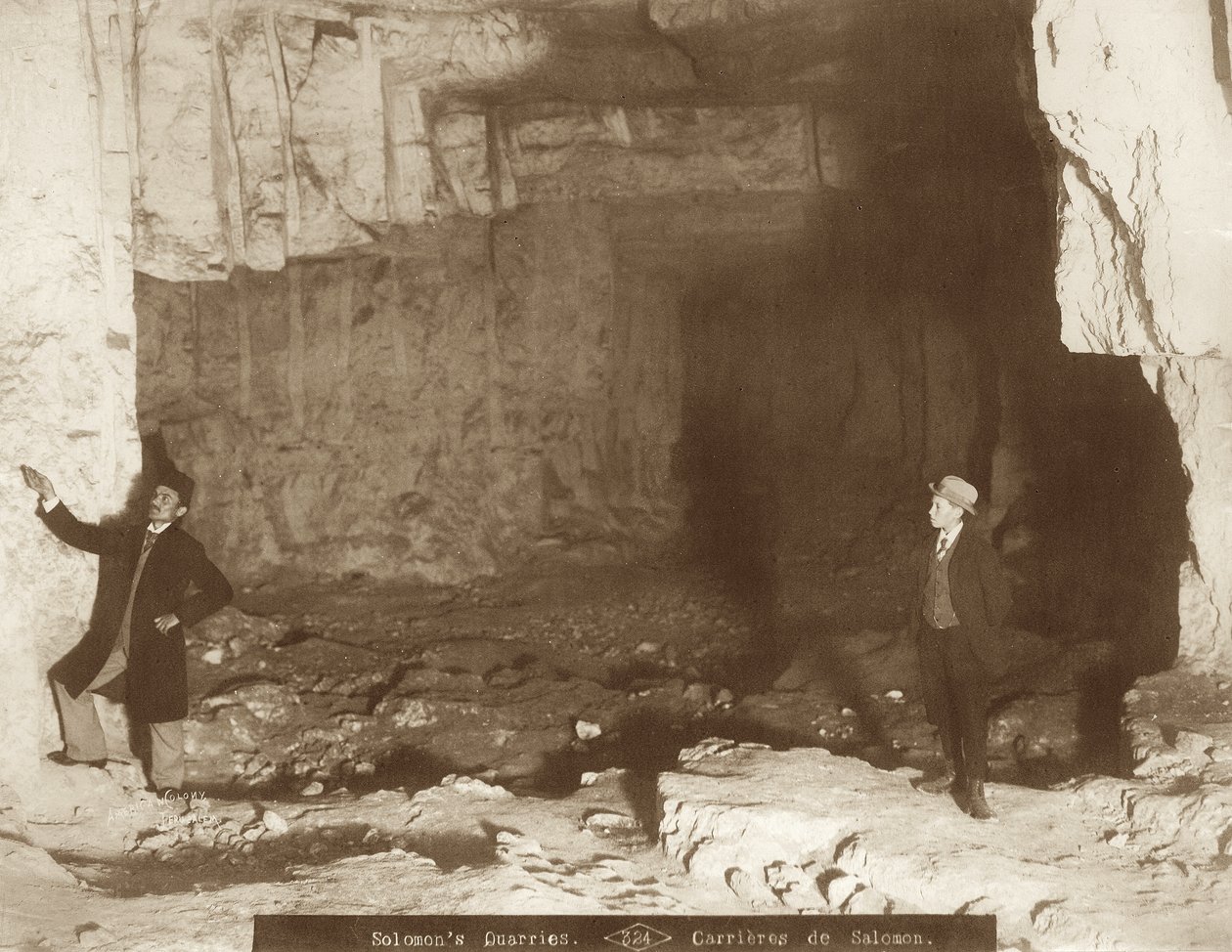 Sidkiahs grotta, Jerusalem, 1898-1911 av American Photographer
