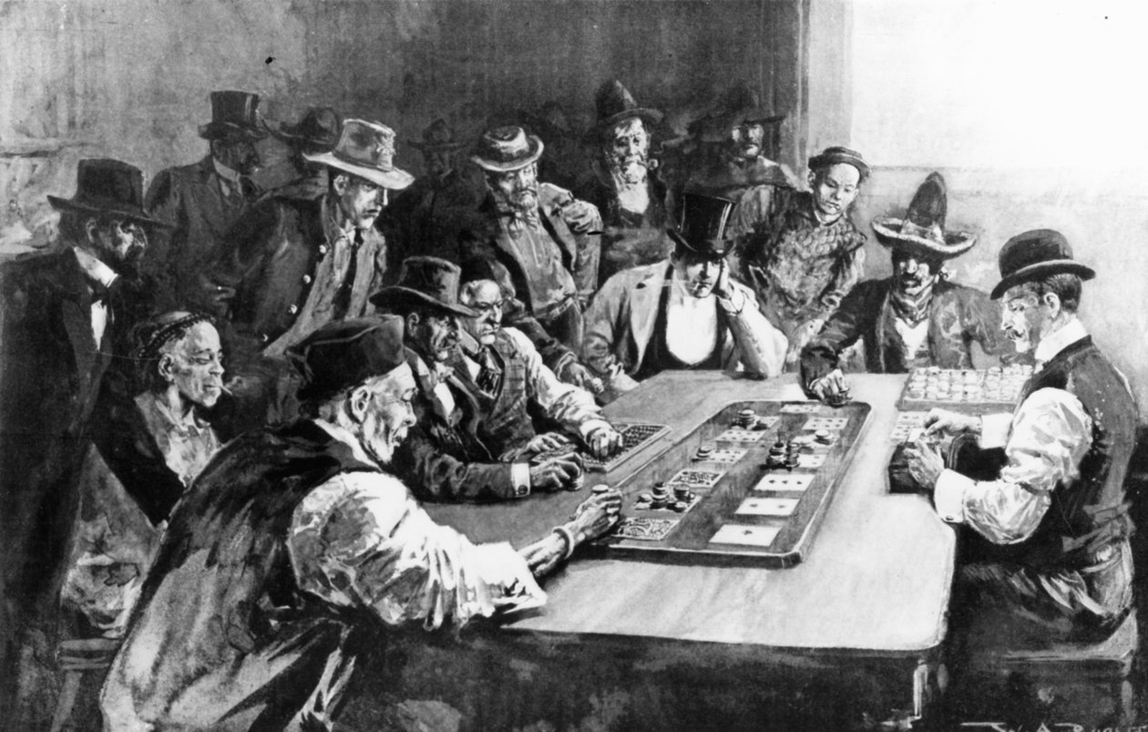 Ett Faro-spel på El Paso av American School