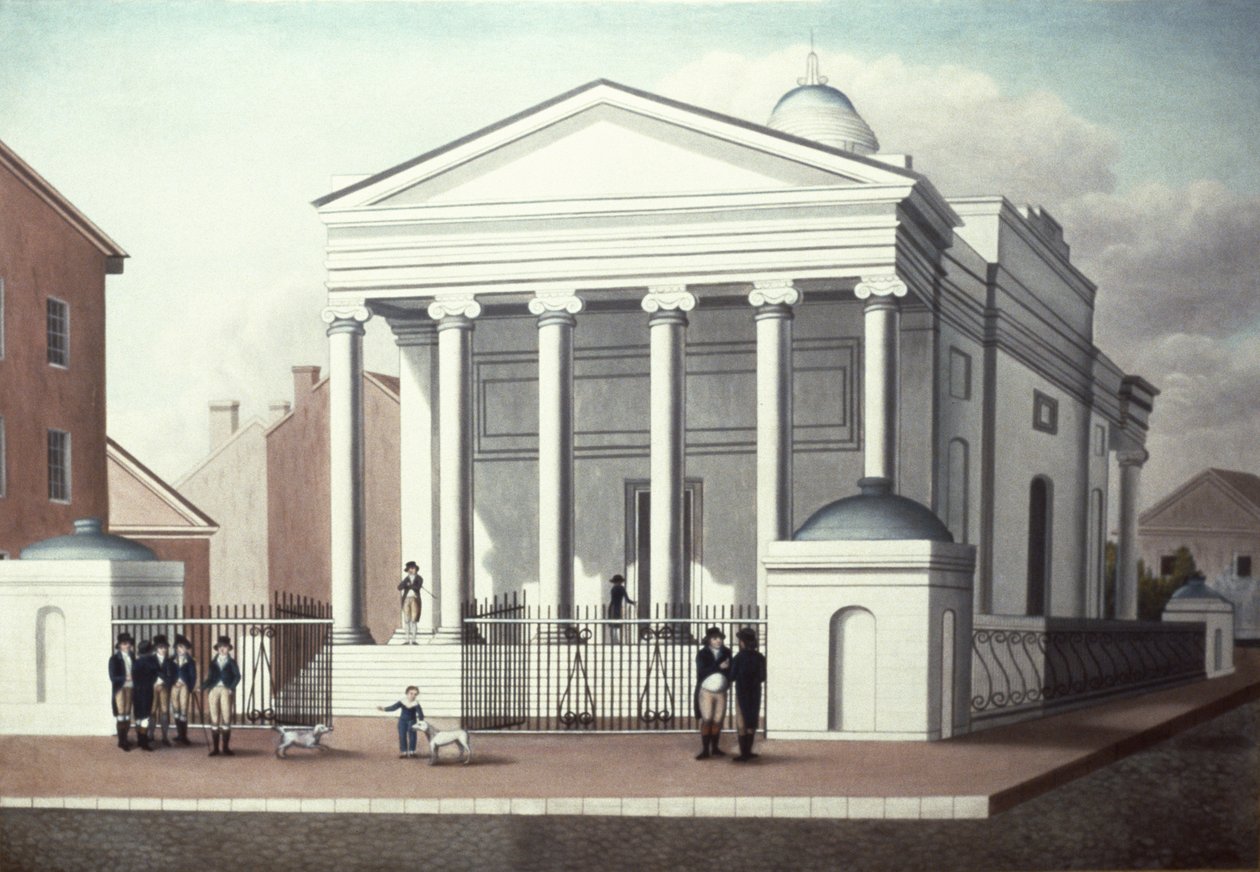 Bank of Pennsylvania, ca 1804 av American School