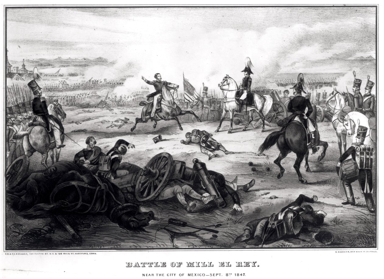 Slaget ved Mill El Rey, nær byen Mexico, den 8. september 1847 swed av American School