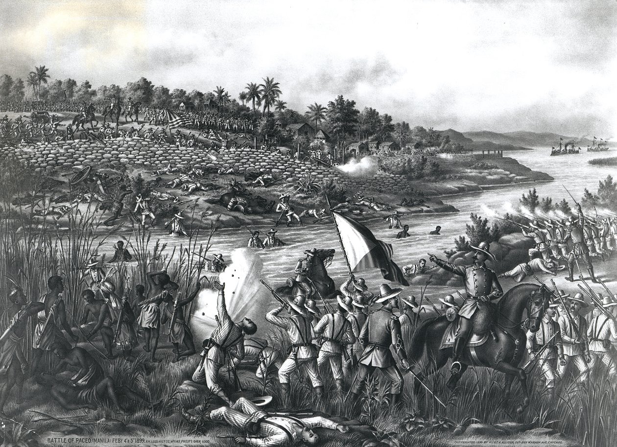 Slaget vid Paceo (Manila), Filippinerna, 4-5 februari 1899 av American School