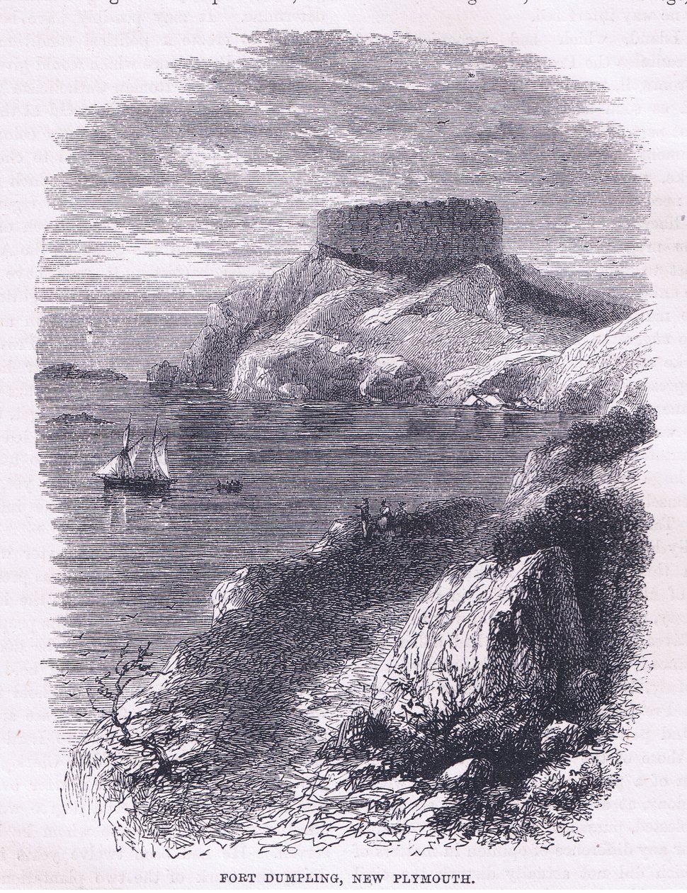 Fort Dumpling, New Plymouth 1665, illustration från Cassells History of the United States pub. av Petter & Galpin c.1890 av American School