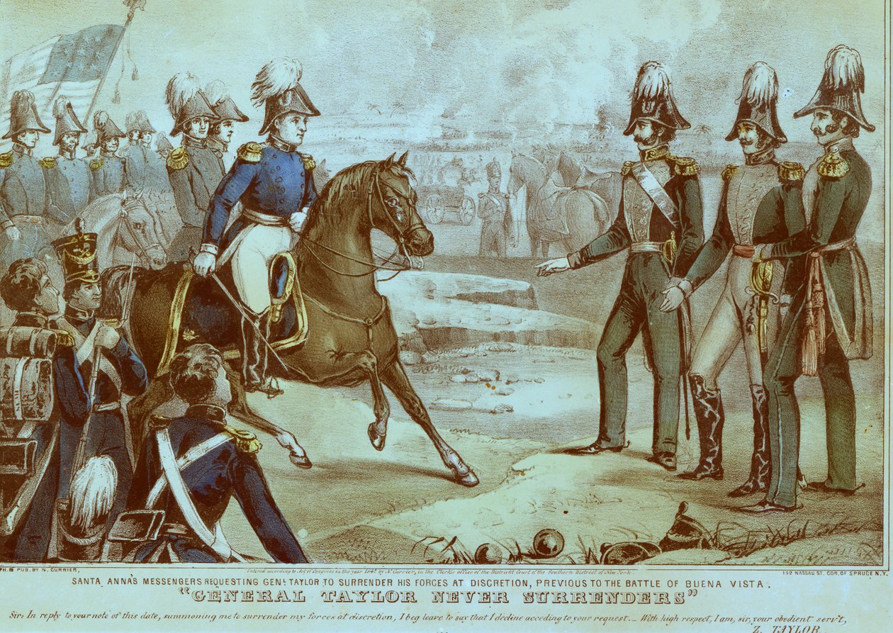 General Taylor never Surrenders, 1847  av American School