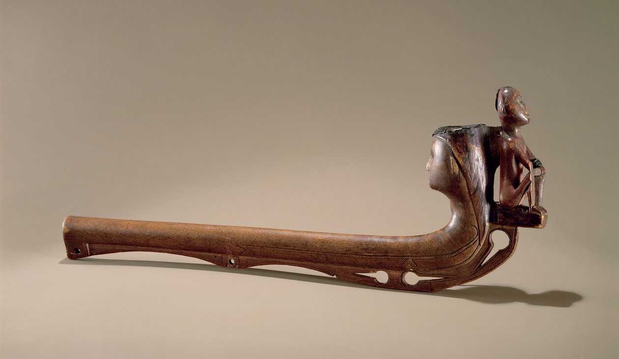 Iroquois Pipe, c.1725 (wood)swed av American School