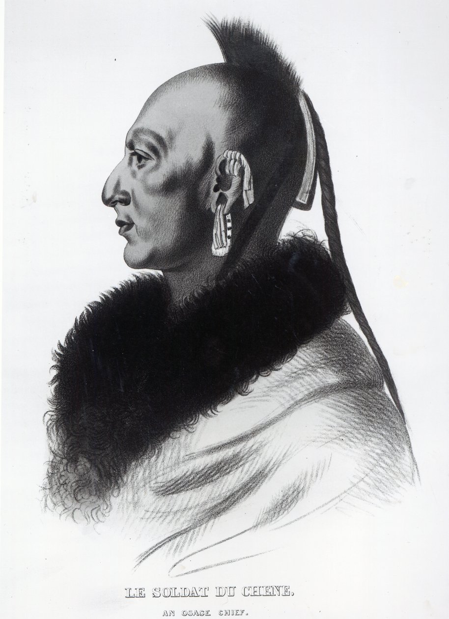 Le Soldat du Chene, en Osage-chef av American School