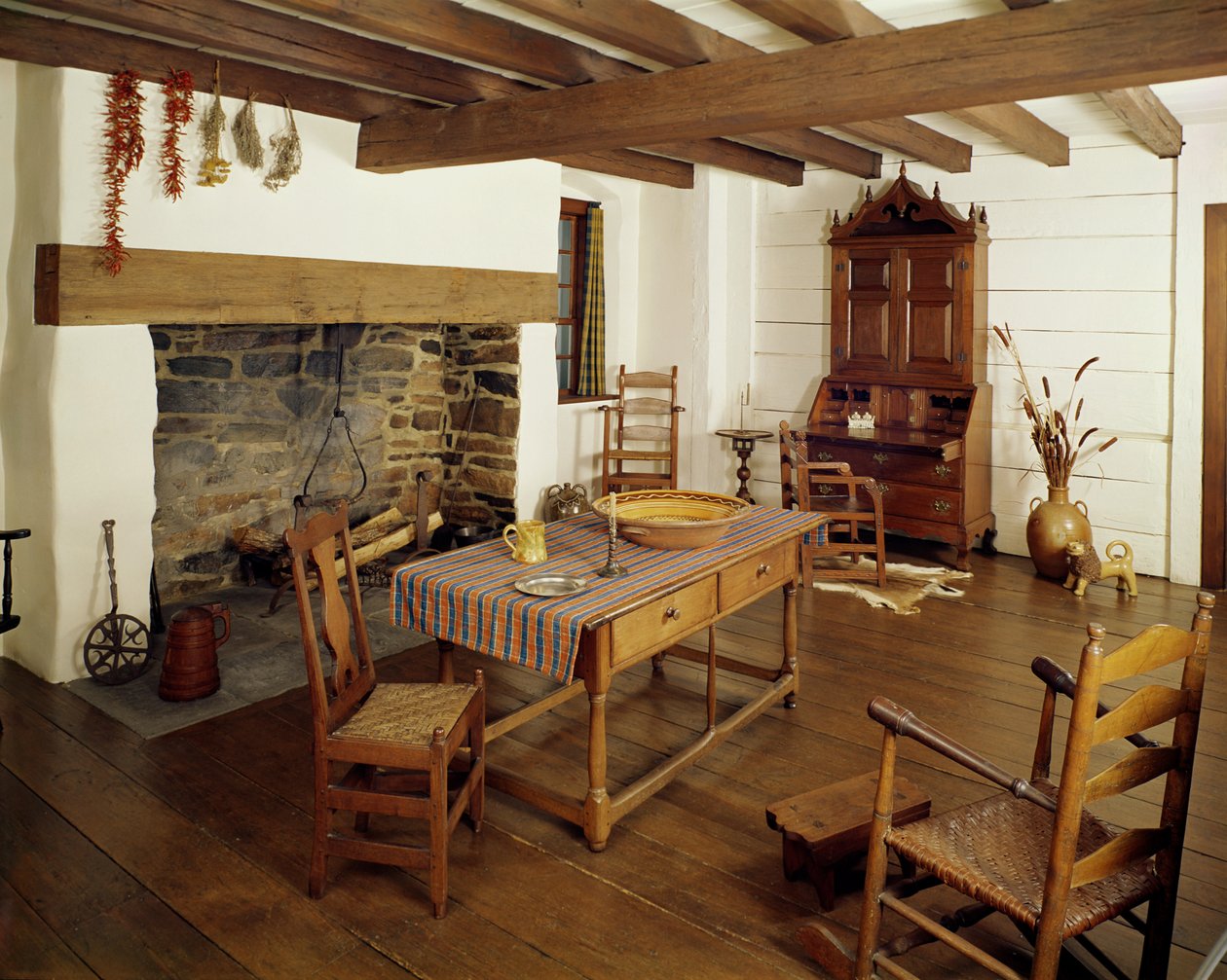 Piedmont Room, Guildford County North Carolina, ca 1766 av American School