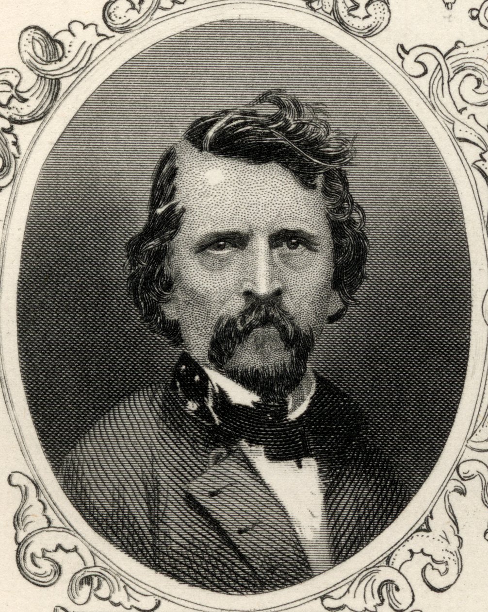 Porträtt av general Earl Van Dorn (1820-63) av American School