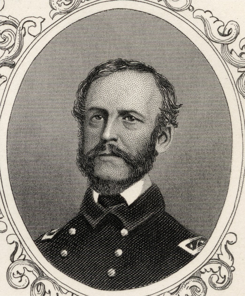 Porträtt av John Adolphus Bernard Dahlgren (1809-70) av American School