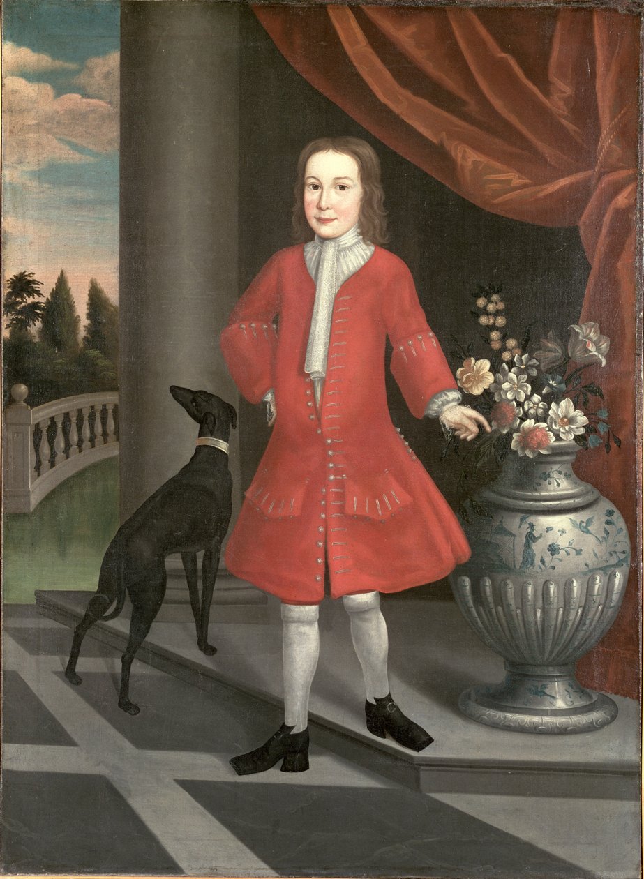 Porträtt av Pierre van Cortlandt, ca 1731 av American School
