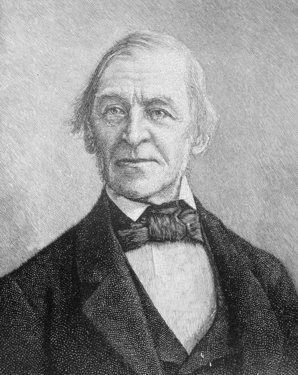 Ralph Waldo Emerson (1803-1882) amerikansk föreläsare, poet och essäist av American School
