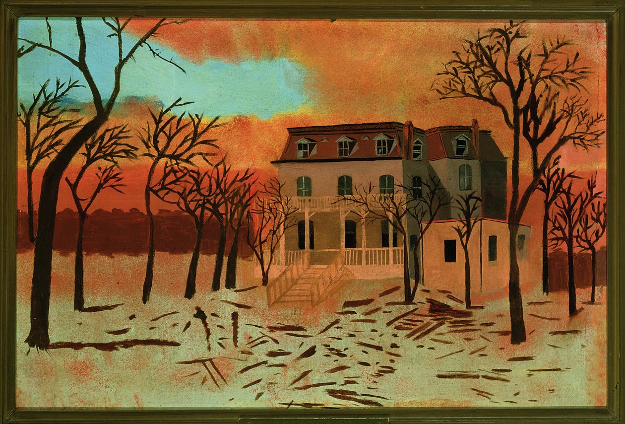 Mahlon D. Ogdens hem efter den stora branden i Chicago 1871 av American School