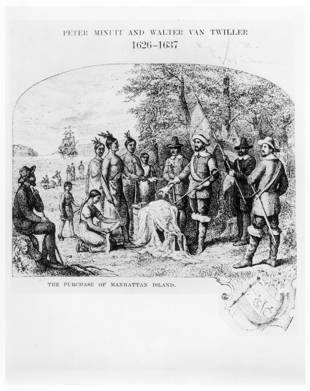 Købet af Manhattan Island, september 1626 swed av American School