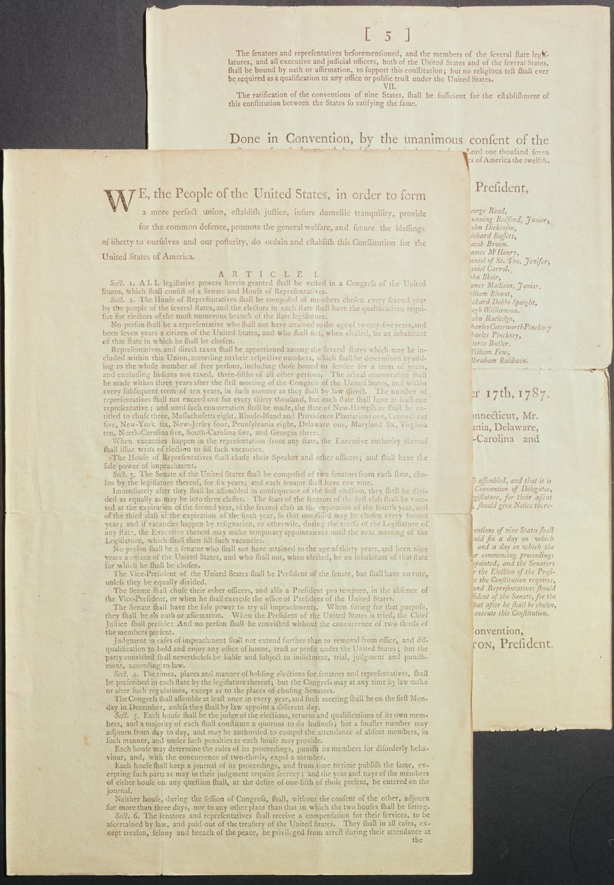 Förenta staternas konstitution, 1787 av American School