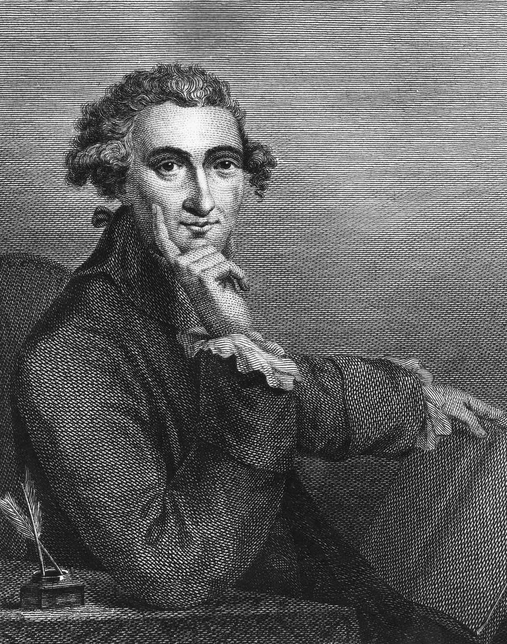 Thomas Paine, graverad av William Angus, 1791 av American School