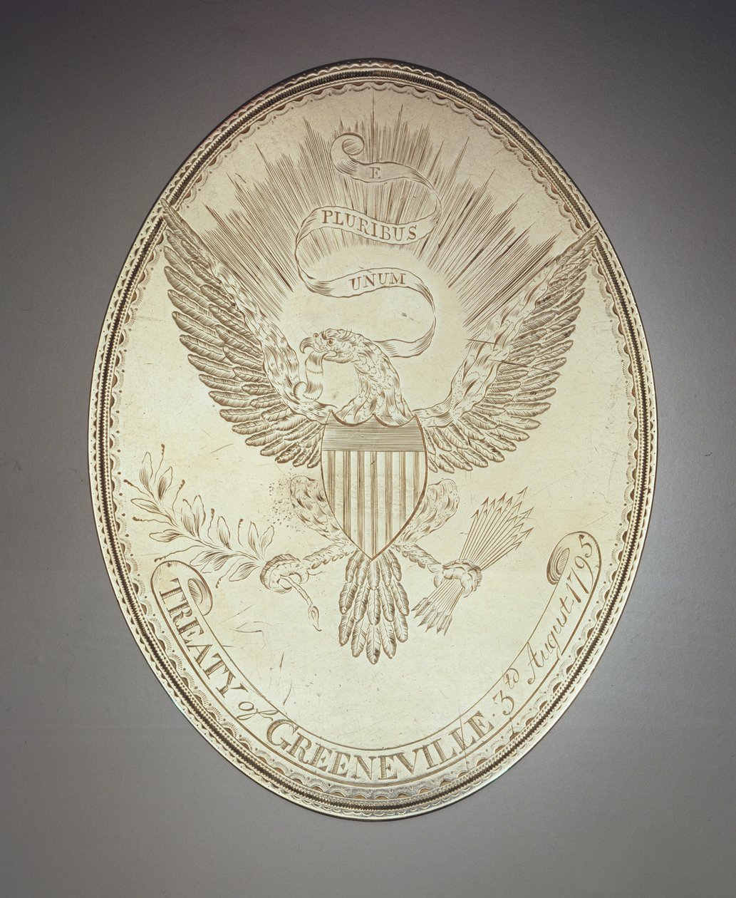 Fredsmedalj för Greeneville-fördraget, 1795 av American School