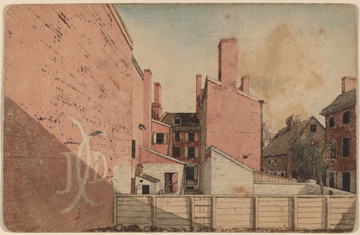 En vy från ett östfönster i Old Sugar House, No.3 Norris