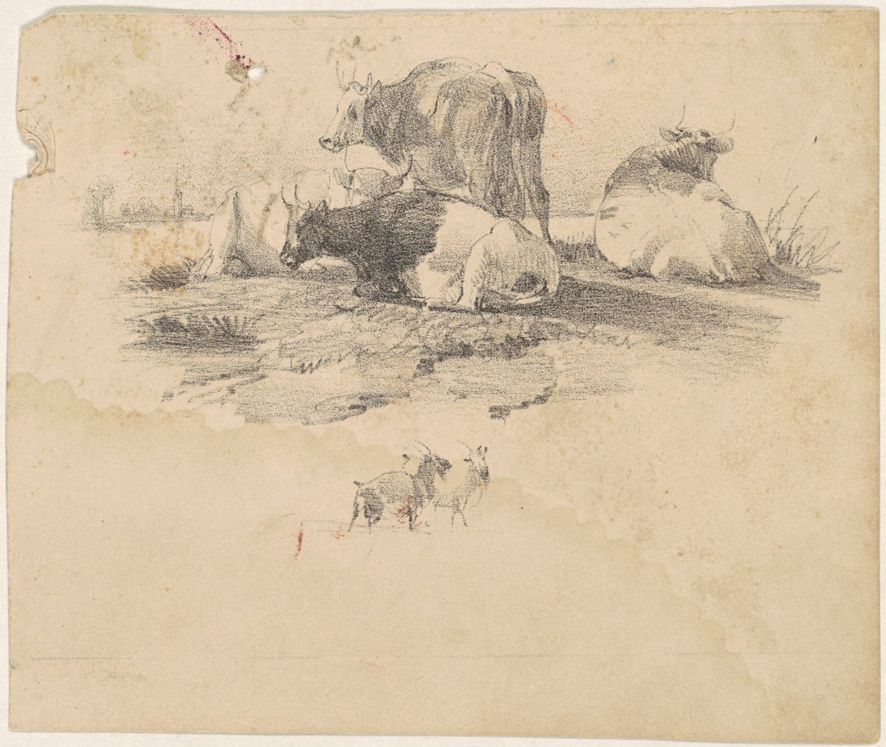 Boskapshjord av American 19th Century