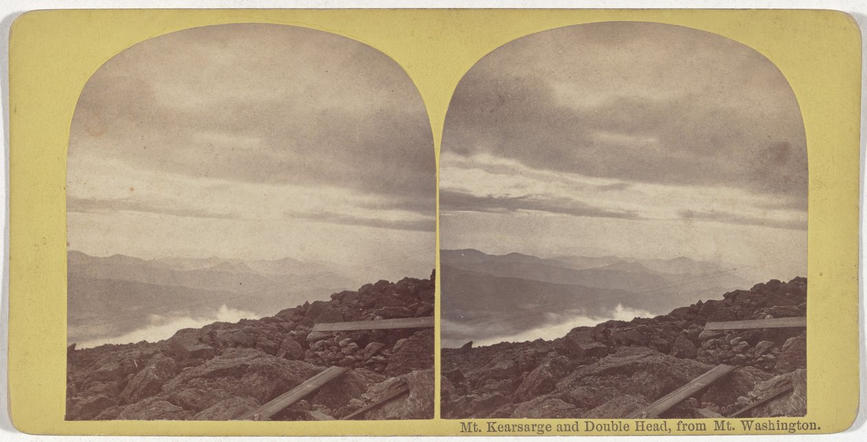 Mount Kearsarge och Double Head, från Mount Washington av American 19th Century